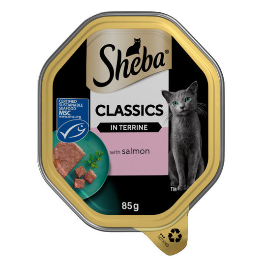 Sheba Tray Classic Terrine Salmon 22x85g