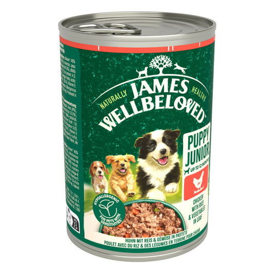 JW Puppy Chicken Loaf Tin 12x400g