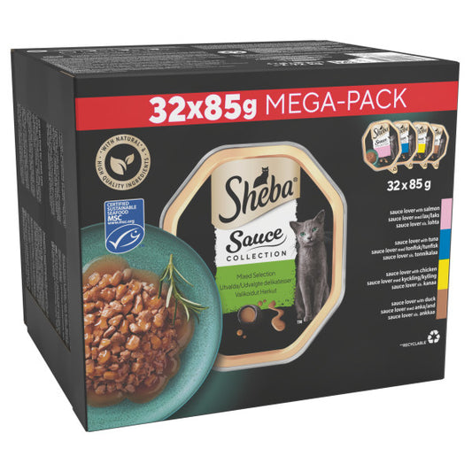 Sheba Tray Sauce Collection Mix 32x85g