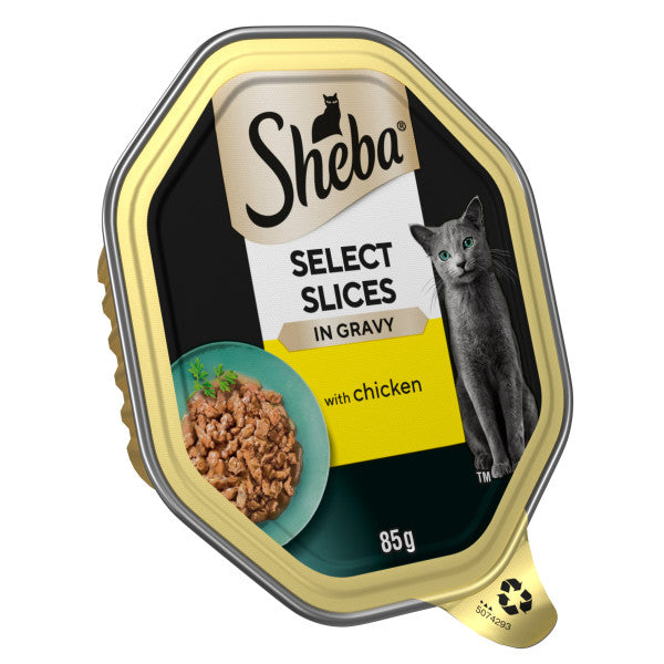 Sheba Tray Select Slices Chck CIG 22x85g