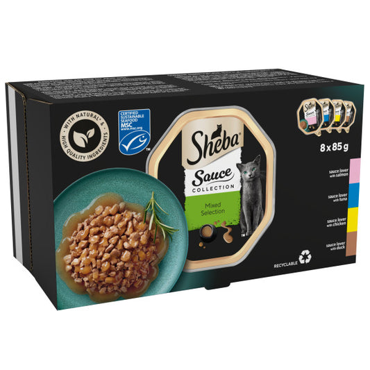 Sheba Tray Sauce Collect Mix 4x8x85g